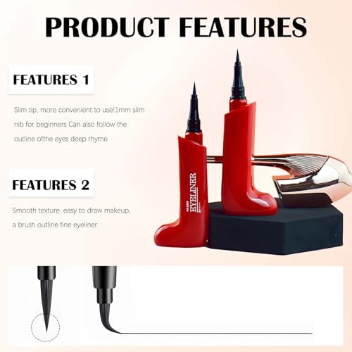 High Heel Liquid Eyeliner - 0.01mm Ultra-Fine Tip, Waterproof