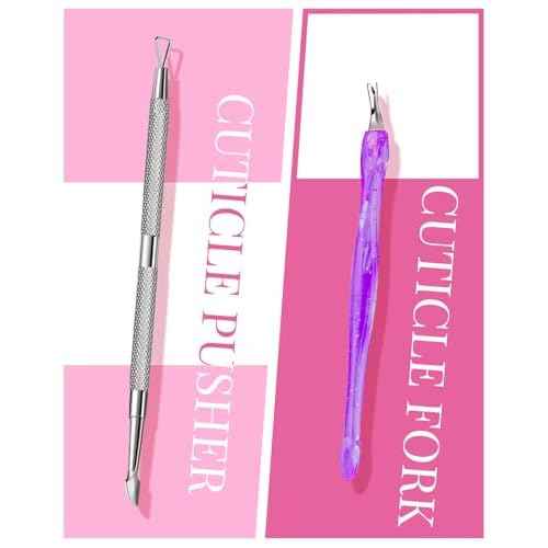 480 Pcs Extra Short Almond Nail Tips, Half Cover Square Nail Tips, 2 Shape Clear Short Fake Nails with Glue, Pre Shape Acrylic Nails with Files and Cuticle Fork for Salons and Home DIY