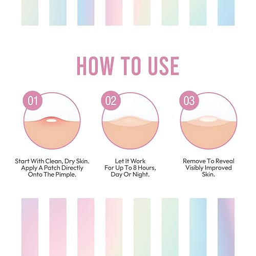 NOOD Pimple Patch in Glass - Medical Grade Hydrocolloid Pimple Patches for Treating Pimples and Zits, Breathable Patch for Face and Skin (15 Medium and 15 Small Patches)