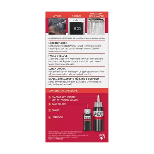 Just For Men Shampoo-In Hair Color Real Black H-55 Pack of 3