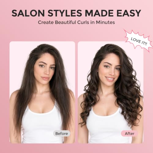 Ufree 5-in-1 Curling Iron Set with 5 Ceramic Barrels & Straightener