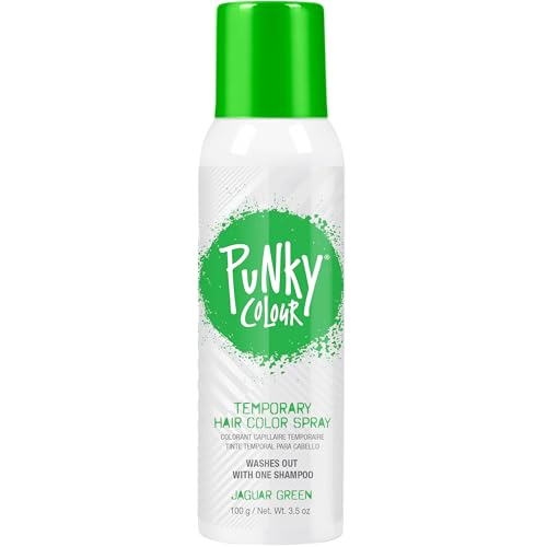 Punky Jaguar Green Temporary Hair Color Spray, 3.5 oz