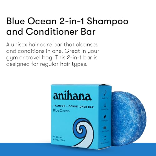 ANIHANA 2-in-1 Shampoo & Conditioner Bar - Blue Ocean