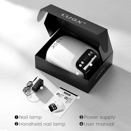 L'UGX 2 in 1 UV LED Nail Lamp - Rechargeable Cordless Gel Dryer