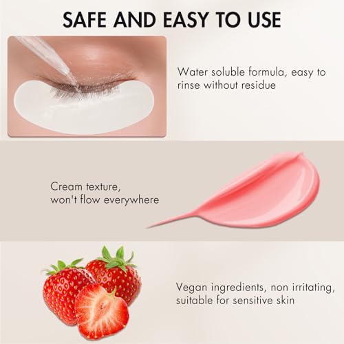 Lash Remover for Extensions 10g No Burn Cream Professional Eyelash