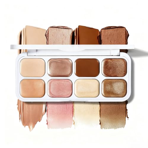 8-Color Eyeshadow Palette - Metallic & Shimmer, Waterproof