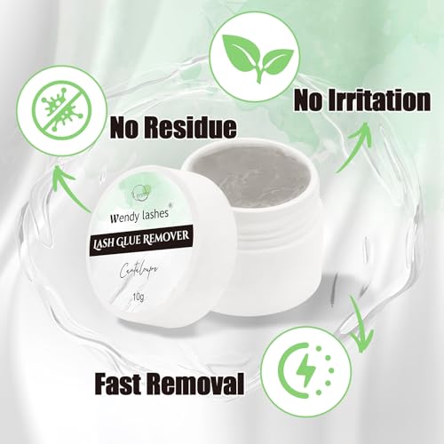 Eyelash Extension & Cluster Glue Remover Cream - Grey Cantaloupe 10ml - Wendy Lash Remover
