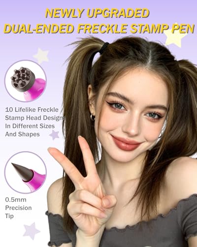 Freckle Stamp Pen 2-Pack with 10-Size Precision Tip