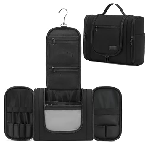 Hanging Travel Toiletry Bag with Metal Hook - 11L