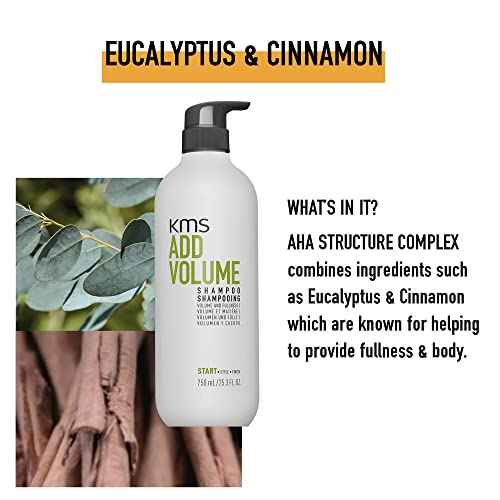 KMS ADDVOLUME Shampoo for fine weak hair, 10.1 oz