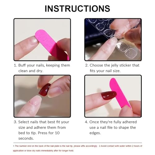 Gold French Tip Almond Press-On Nails - Medium Fake Nails Set (24 Pcs)
