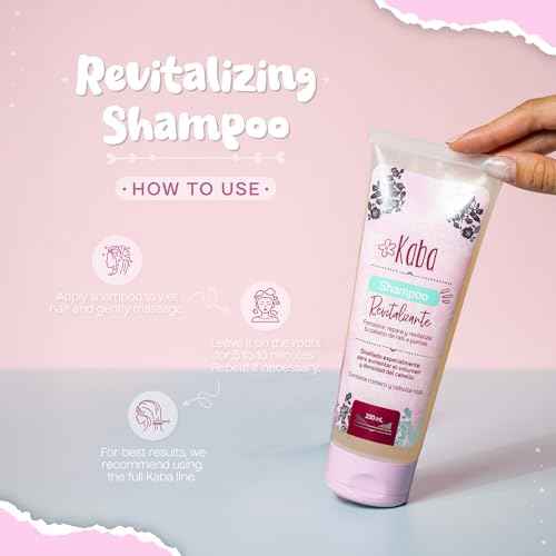 D'Luchi Kaba Revitalizing Rosemary Shampoo with Red Onion for Thicker, Fuller, Stronger and Healthier Hair, Free of Sulfates, Dyes and Parabens - 7.8 Oz