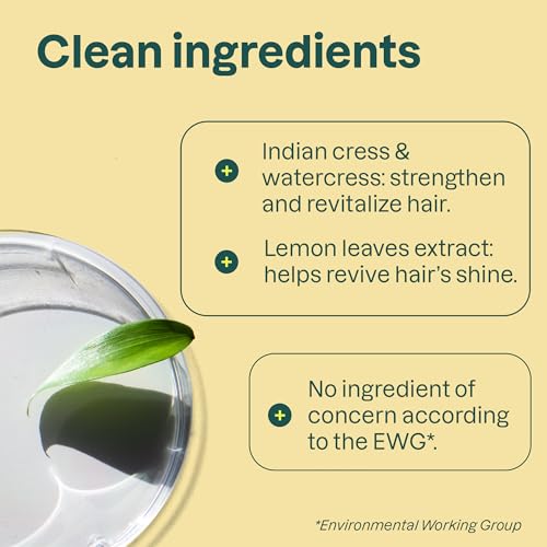 ATTITUDE Clarifying Hair Shampoo, EWG Verified, Restores Shine, Naturally Derived Ingredients, Vegan and Plant Based, Lemon Leaves and White Tea, 16 Fl Oz (Pack of 6)