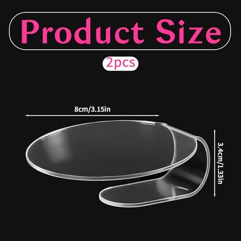 2-Pack Acrylic Makeup Mixing Palette Set for Easy Blending