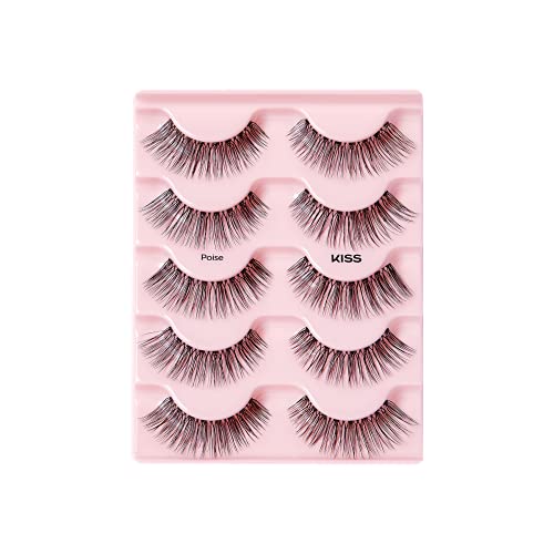 KISS Looks So Natural False Eyelashes - Poise, 5 Pairs