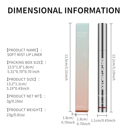 4Pcs Peel Off Lip Liner Set - 24H Waterproof Matte