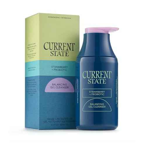 CURRENT STATE Balancing Gel Cleanser with Strawberry + Probiotic Refreshing Face Wash, Pore Cleaner, Daily Face Wash for Oily Skin - Reduces Shine, Gentle Purifier, 5.1 fl oz, Made In The USA