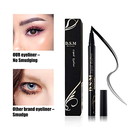 Waterproof Liquid Eyeliner Pen - Long Lasting & Smudgeproof, 2 Pack