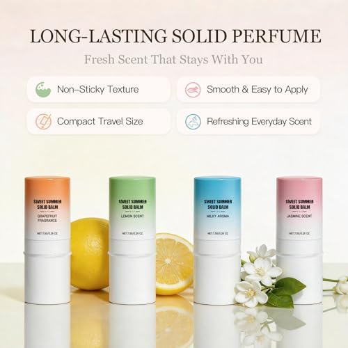 Creamy Milk Solid Perfume Stick - Long Lasting Travel Fragrance