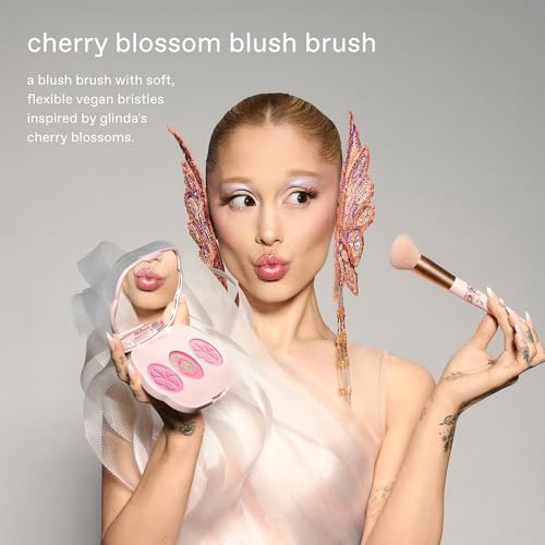 r.e.m. beauty by Ariana Grande Wicked: For Good | Cherry Blossom Blush Brush | Soft, Plush Bristles | Perfect for Building and Blending | 1 Count