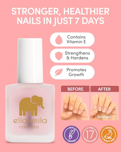 ella+mila Anti-Nail Biting Treatment & Nail Strengthener Duo - 2 x 0.45 oz
