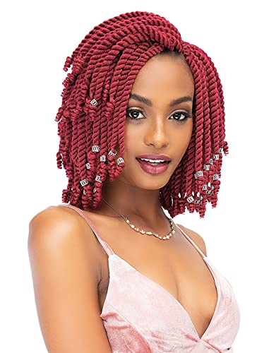 Janet Collection Hair Crochet Braids 2X SENEGAL CURLY FINISH 8″ (3-PACK, 613)