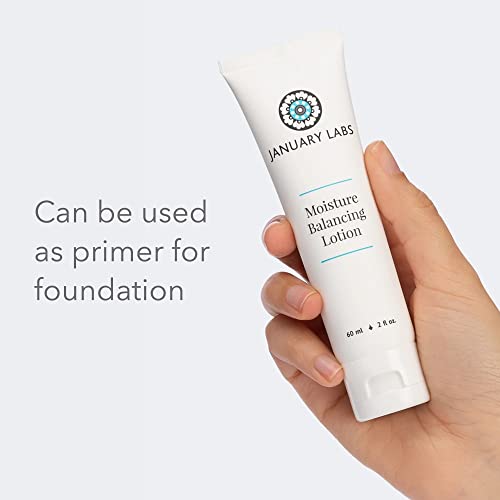 January Labs Skin Essentials Moisture Balancing Lotion, Body and Face Cream, 2 oz. tube