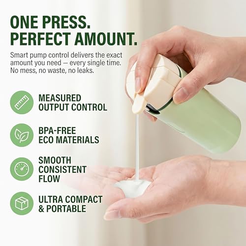 4-in-1 Travel Dispenser Bottle, 30ml TSA Approved Leakproof