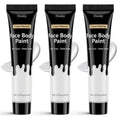 3-Pack White Face Paint Tube Kit, 0.7 fl oz Each