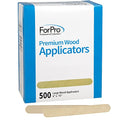 ForPro Premium Wood Applicators 500 Pack - 6" Large, Non-Sterile Waxing & Arts