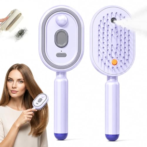 Mrkyy 3-in-1 Electric Spray Hair Comb & Straightener Brush