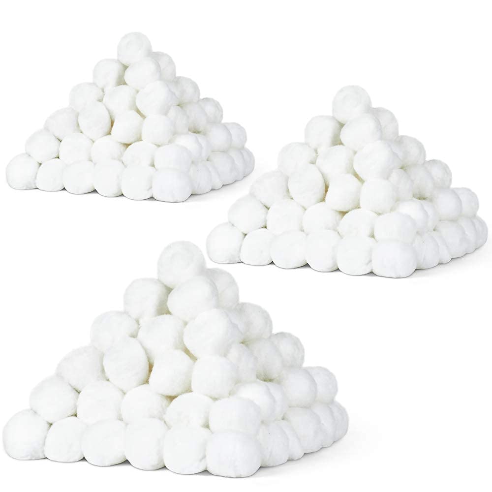 DecorRack 3000 Mini Cotton Balls for Make-Up, Nail Polish Removal, Applying Oil Lotion or Powder, Multi-Purpose Balls Made from 100% Natural Cotton, Soft and Absorbent for Household Needs (3000 Count)