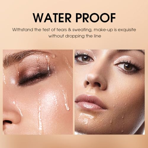 Dual-Ended Eyeshadow Stick, Waterproof Creamy Powder Shadow for Highlight and Contour, Long-Lasting Smudge-Proof, Vegan, Easy Blendable, 0.17 Oz (3#, 1 Count (Pack of 1))