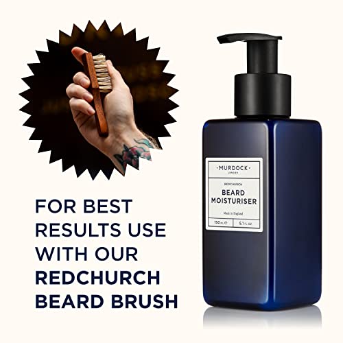 Murdock London Lightweight Beard Moisturizer For Men ? Hydrating Beard Softener for Men & Skin Comfort ? Clean Label Moisturizer for Daily Use, Reduce Flakiness & Irritation (5.1 FL OZ)