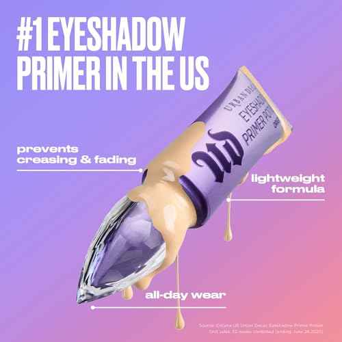 Urban Decay Matte Eyeshadow Primer Potion Eden - Matte Eye Primer for Crease-Resistant & Long Lasting Eye Makeup, Smooths & Preps Eyelid Base, For More Vibrant Eyeshadow, All Skin Tones - 0.33 fl oz