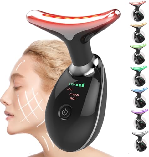 7-Color Face and Neck Massager with 3 Massage Modes