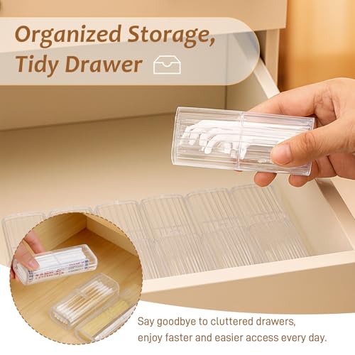 7-Piece Cotton Swab Holders – Dustproof Travel Storage Cases