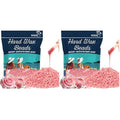 Sukh Hard Wax Beads for Hair-Removal - 430g, Pink, Rosin-Free, Moisturizing, Gentle on Skin, Avoids Razor Burn, Unisex, for Back, Legs, Armpit, Bikini Line, Arms, Body (Pack of 2)