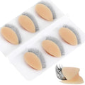 12Pcs Replacement Eyelids for Mannequin Head Silicone Rubber Removable Realistic Eyelash Extension Eyelids for Eyelashes Training Practice Makeup Eyelash Extensions
