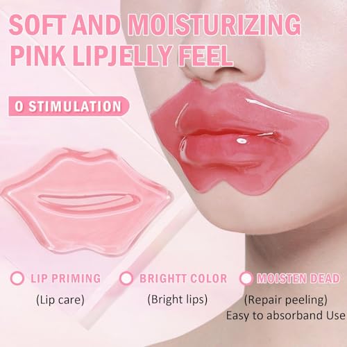30 Pairs Lip Mask & Eye Mask, Under Eye Patches, Anti Wrinkle Patches for Lip, Reducing Dark Circles, Small Gifts for Women, Bridesmaid Gifts, Hangover Kit, Bulk Gifts, Bachelorette Party Favors