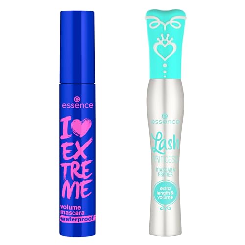 Essence I Love Extreme Volume Waterproof Mascara & Lash Primer Bundle