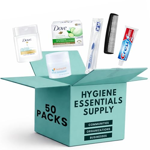 Bulk Hygiene Kit Assembly Set - 50 Pack Travel Toiletries