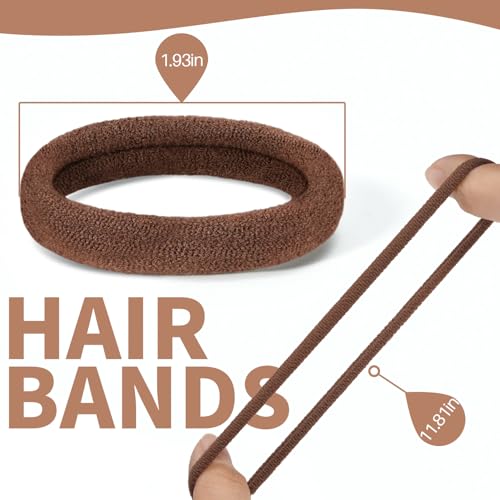 Hair Net and U-Shaped Pin Set - 30 Nets, 30 Pins, 5 Bands