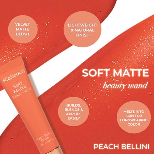 MCoBeauty Soft Matte Liquid Blush - Peach Bellini