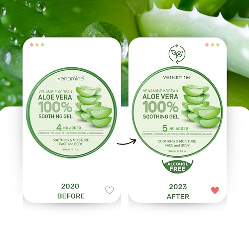 VENAMINE Aloe Vera Soothing Gel 300ml - Face & Body
