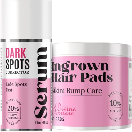 Save 18% on The Skin Care Solution For Dark Spots, Razor Bumps, Ingrown Hair & Razor Burns ? Includes Our Ultra Potent Brightening + Razor Bumps Pads For an Ultra Clear & Glowing Skin