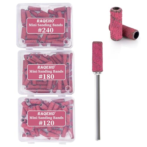 Sanding Bands for Nail Drill - 150pcs in 3 Grits with 3/32" Bit