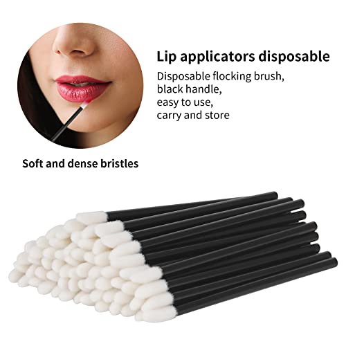 Vaincre 500PCS Disposable Lip Wands Applicators - Soft Bristles