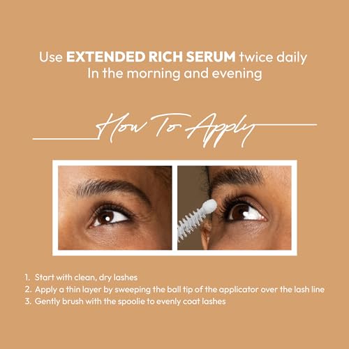 i?ENVY Extended Intensive Eyelash Serum, Rich Formula for Thicker & Fuller Lashes, Lash Enhancement Infused with Capixyl & Lakesis for Optimal Improvement