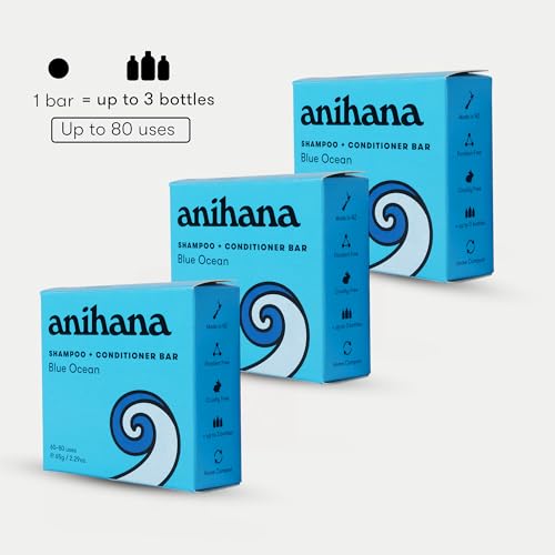 ANIHANA 2-in-1 Shampoo & Conditioner Bar - Blue Ocean